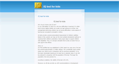 Desktop Screenshot of iq-test-for-kids.com